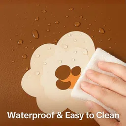 Myntra Elegant Homes 2Pcs Brown & Beige Patterned Waterproof Anti-Slip Table Placemats image 4