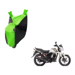 Auto Pearl Waterproof Two Wheeler Cover For Suzuki Sling Shot Plus (Green & Black)-picture-28