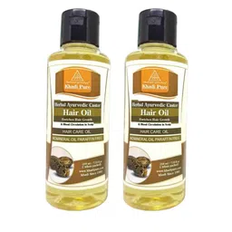 Khadi Pure Set Of 2 Herbal Ayurvedic Castor Hair Oil- 210 ml Each-picture-32