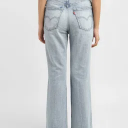 levi's Women's 70s Blue Flared Fit High Rise Jeans image 4