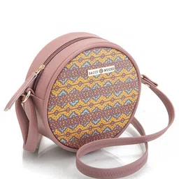 Sacci Mucci Floral Printed Sling Bag with Cut Work image 5