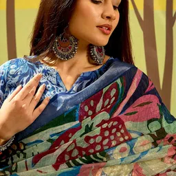 MORDEN MUSE Floral Saree image 2