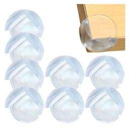 Bembika Round Shaped Baby Safety Corner Protector Pack of 8 - White-picture-42