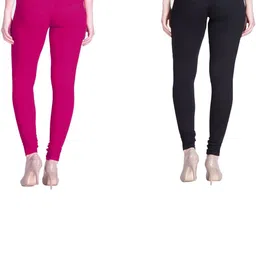 Navkar Crafts Women Pack of 2 Cotton Churidar Length Leggings image 5