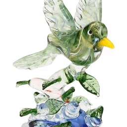 1ST TIME Green & Yellow Glass Fengshui Idol Showpiece 9 to 15 inch-image-69