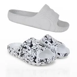 Pampy Angel Men Grey Flip Flops-image-64