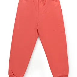 Babyoye Disney Terry Knit Full Sleeves Oversized Drop Shoulder Full Sleeve Swetashirt & Lounge Pant With Bambi Graphic - Mint & Orange image 5