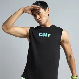 CULT Men Black Dance Brand Carrier Tank-picture-33