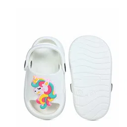 Yellow Bee Girls Unicorn Self-Designed Clogs image 2