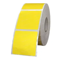 Tudko 40x40 mm 80 GSM 1 UP Self Adhesive Paper Label Yellow image 3