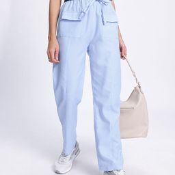glitchez Women Pocket Power High-Rise Paper Bag Trousers-image-76