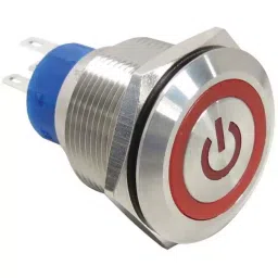 RS PRO Illuminated Push Button Switch Momentary 22.2 mm Cutout SPDT Red LED 250 V AC, 1759698-picture-21