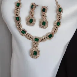 Women Click Copper-Plated Stone-Studded Jewellery Set-picture-14