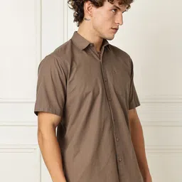 BS BLUE SQUAD Slim Fit Spread Collar Casual Shirt image 4