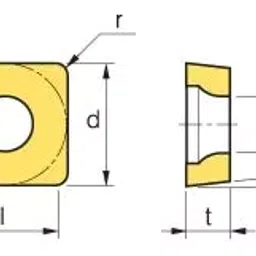 korloy KOERLOY Turning Insert SCMT09T304-C25 Grade NC3220 image 2