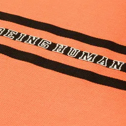 Being Human Printed Polo Collar Pure Cotton T-shirt image 4