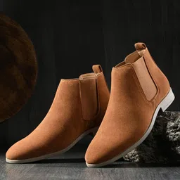 The Roadster Lifestyle Co Men Mid-Top Block-Heeled Chelsea Boots-picture-30