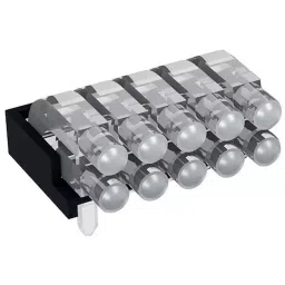 MENTOR PCB Mounted 10-Way Right Angle LED Light Pipe Bi-Level-Row Clear Dome Lens, 1296.2052 (Pack of 100 Pcs)-picture-34