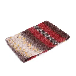 Magic Needles Unisex Red & Brown Handmade Woolen Headband image 4