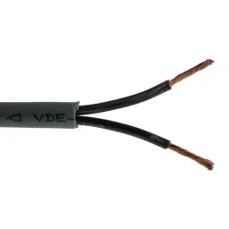 RS PRO Control Cable 2 Cores 1.5 mm² YY Unscreened 50 m Grey PVC Sheath 15 AWG, 8274240 image 2