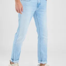 SPYKAR Men Solid Skinny Fit Low-Rise Heavy Fade Stretchable Jeans image 3