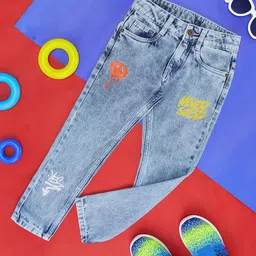 Pantaloons Junior Placement Printed Jeans - Light Blue-picture-17