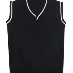 Elefantino Knit Sleeveless Solid Vest - Navy Blue-picture-18