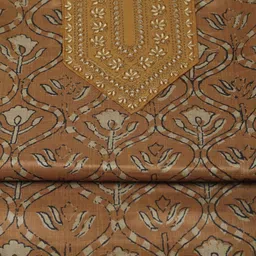 Meena Bazaar Printed Unstitched Dress Material image 4