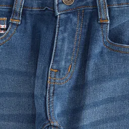 Pantaloons Junior Cotton Washed Jeans - Blue image 4