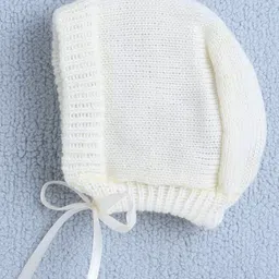 BUMZEE Full Sleeves Floral Embroidered Sweater With Cap & Socks Set - Lemon image 5