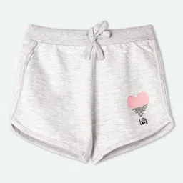 Ariel Cotton Knit Pack Of 3 Sharks & Super Girl Text Printed Shorts - Grey & Navy Blue image 5