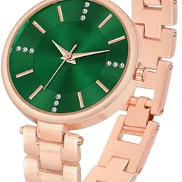 CSAMON Women Dial & Bracelet Style Straps Analogue Watch C38 Green image 2