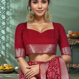 TIRA Ethnic Motifs Zari Silk Blend Saree image 3