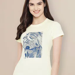 Metronaut Women Typography 3 Printed Applique T-shirt-picture-23