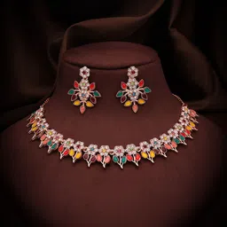 Brado Jewellery Brass Gold-Plated Jewellery Set image 5