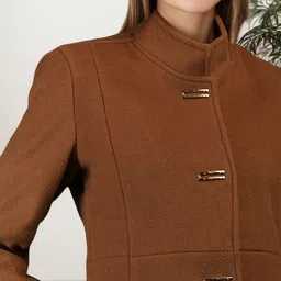 Mast & Harbour Stand Collar Longline Overcoat image 4