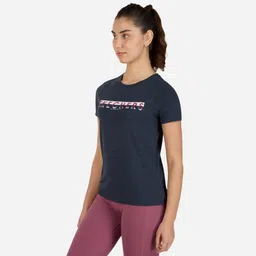 skechers SPLIT LOGO CREWNECK T-SHIRT image 2