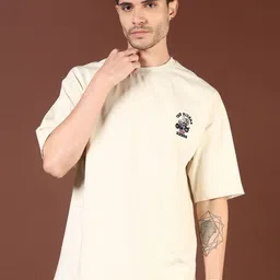 V-Mart Men Graphic Printed Round Neck Cotton Relaxed Fit T-shirt-picture-16