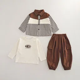 LULU & SKY Boys Striped T-shirt image 3