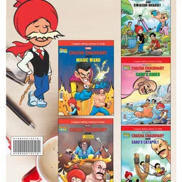 diamond toons Chacha Chaudhary Comics Pack of 5 - English-picture-16