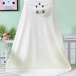 Butterthief New Born Baby Super Soft Hooded Bath Towel - White-image-75