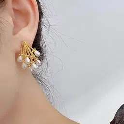 Celestique Geometric Drop Earrings image 3