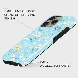 PEEPERLY Unisex iPhone 13 Pro Max Floral Impact Resistant Eternal Bloom Back Case image 3