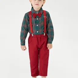 JC SPARKLE Boys Checked Shirt with Trousers-picture-15