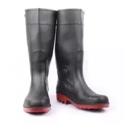 Hillson Dragon Black & Red Safety Gumboot Height 15 Inch, Size 8-picture-13