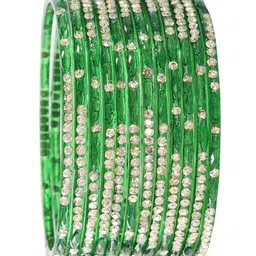 LAVAZZA Set Of 12 Zircon Diamond & Beads Bangles image 5