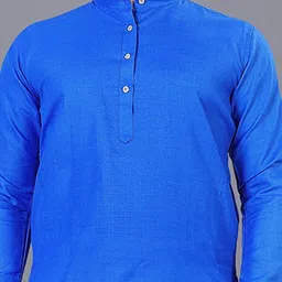 Alok collection Men Solid Festive Cotton Straight Kurta image 2