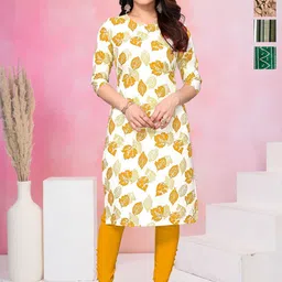 KETAKI FASHION Women Pack of 4 Floral Printed Daily Straight Kurtas-image-83