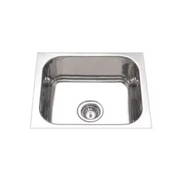 Jayna Signature Collection Galaxy 21x18 inch Matt Finish Stainless Steel Single Bowl Kitchen Sink with Beading, SBFB 03 image 1