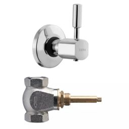 CERA Gayle Quarter Turn Single Lever Wall Mount Flush Cock, F1014751 + F4060102 (Set of 2 Pcs)-picture-23